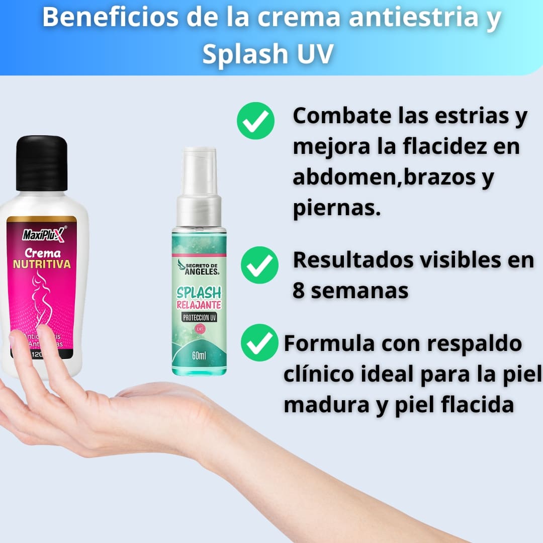 Crema 3 en 1 elimina estrias, celulitis y flacidez + obsequio GRATIS